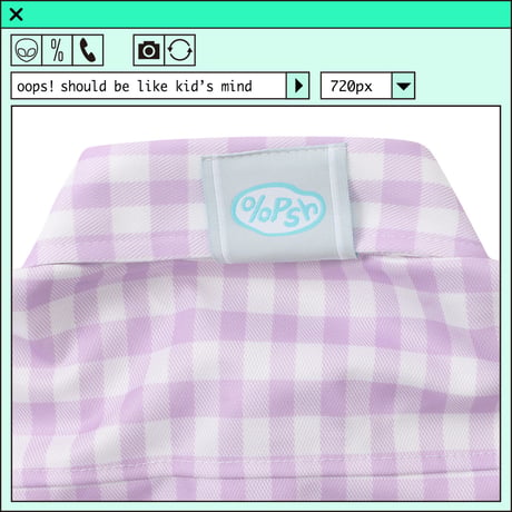 %psh retro flower polo shirt　/　OPS-2302 LAVENDER