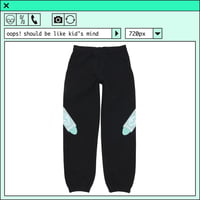 %psh crayon sweat pants　/　OPS-2309 BLACK