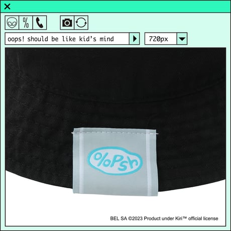 %psh Kiri™ hat　/　KIR-OPS2303 BLACK