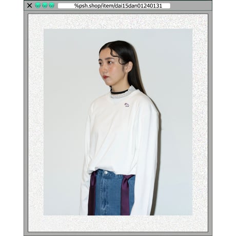 %psh Hyena long sleeve tee　/　OPS-2402 BLACK