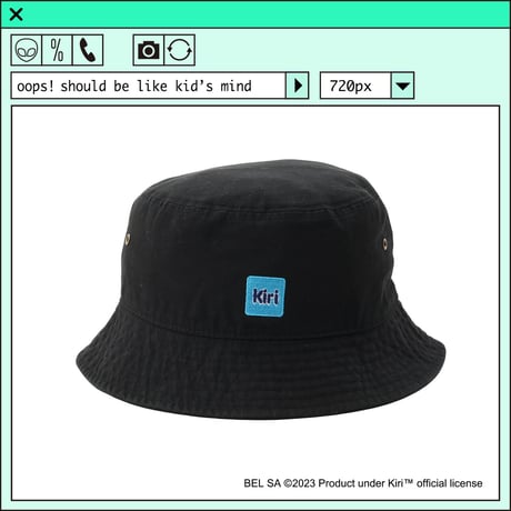 %psh Kiri™ hat　/　KIR-OPS2303 BLACK