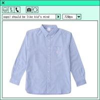 %psh Hyena Long Sleeve Shirt　/　OPS-2201 BLUE