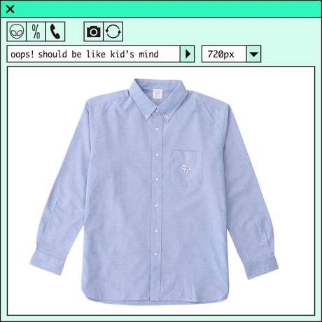 %psh Hyena Long Sleeve Shirt　/　OPS-2201 BLUE