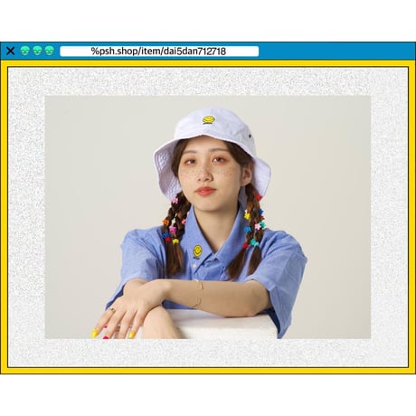 %psh smiley shirt　/　SF-OPS2203 BLUE