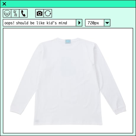 %psh HeM long sleeve tee　/　HM-OPS2201 WHITE