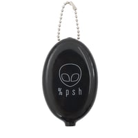 %psh symbol logo rubber coin case / OPS-2112 BLK