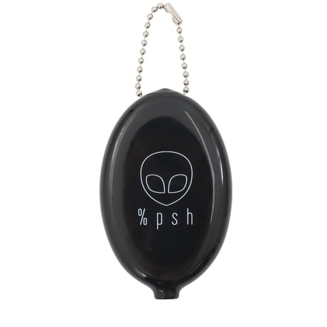 %psh symbol logo rubber coin case / OPS-2112 BLK