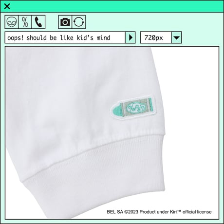 %psh Kiri™ long sleeve tee　/　KIR-OPS2301 WHITE