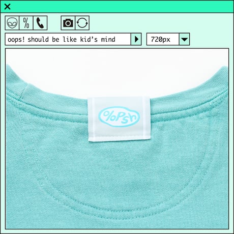 ％psh SPAM® Brand sweat　/　SPA-OPS2401 SEA FOAM