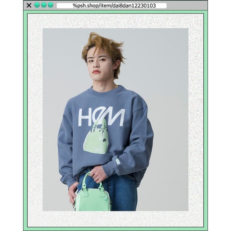 %psh HeM crew neck sweat(裏起毛)　/　HM-OPS2202 SAND BEIGE