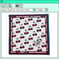 %psh cherry bandana　/　OPS-2504 BURGUNDY