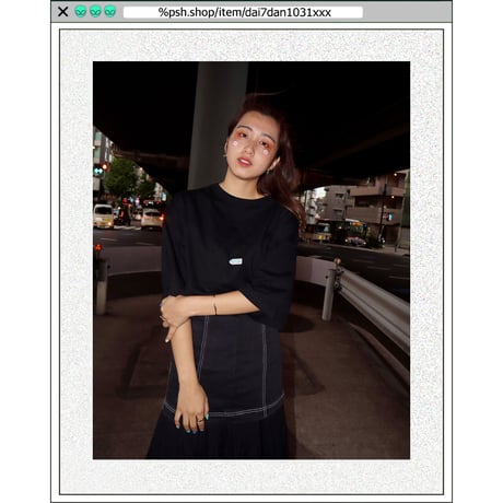 %psh crayon patch tee　/　OPS-WA001 BLACK
