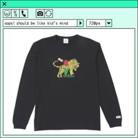 %psh NYANTARO long sleeve tee  (ジミー大西【POPOUT】コラボ)　/　JO-OPS2202 BLACK