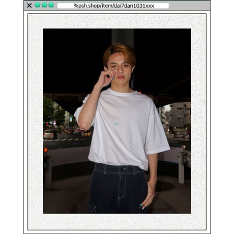 %psh crayon patch tee　/　OPS-WA001 WHITE