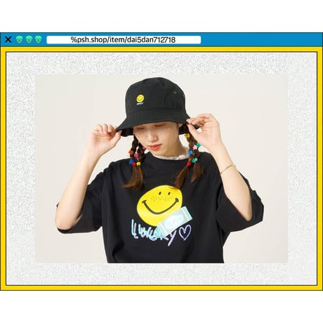 %psh smiley hat　/　SF-OPS2204 BLACK