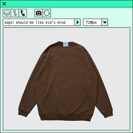 %psh Hyena sweat　/　OPS-2403 BROWN