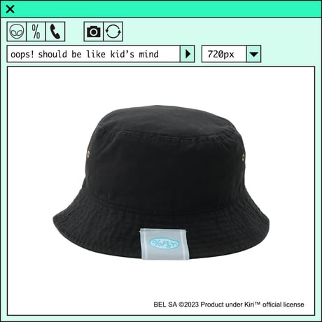 %psh Kiri™ hat　/　KIR-OPS2303 BLACK