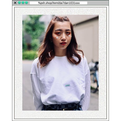 %psh crayon patch sweat　/　OPS-WA003 SEA FOAM