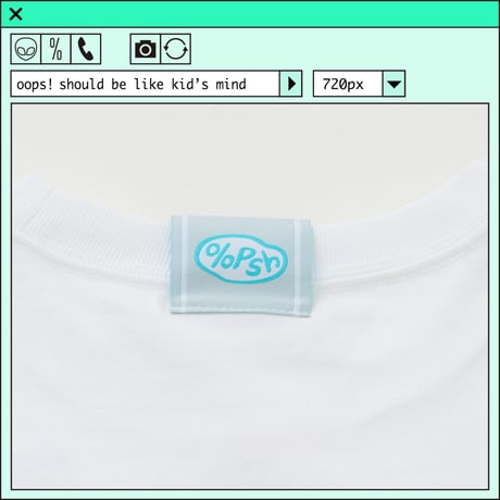 %psh Hyena long sleeve tee　/　OPS-2402 WHITE