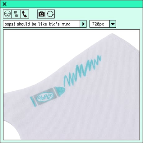 %psh crayon art mask　/　OPS-2205 WHITE