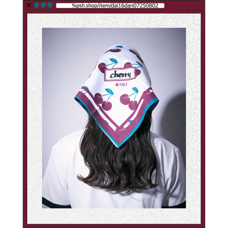 %psh cherry bandana　/　OPS-2504 BURGUNDY
