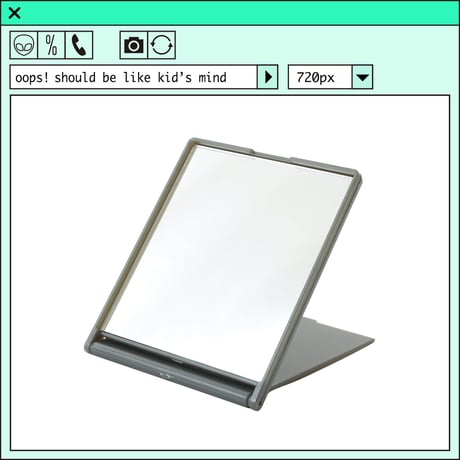 %psh symbol logo mirror　/　OPS-2204 BLACK