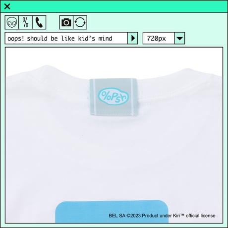%psh Kiri™ long sleeve tee　/　KIR-OPS2301 WHITE