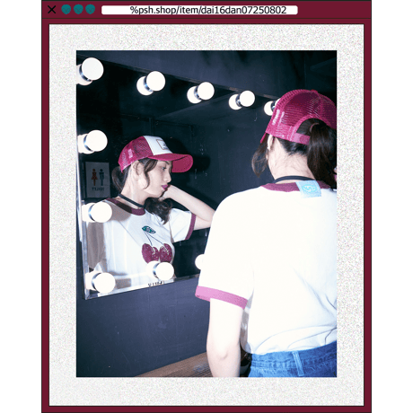 %psh cherry ringer tee　/　OPS-2501 BURGUNDY
