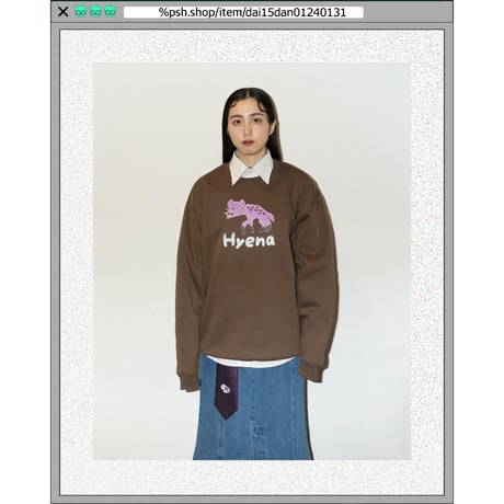 %psh Hyena sweat　/　OPS-2403 BROWN