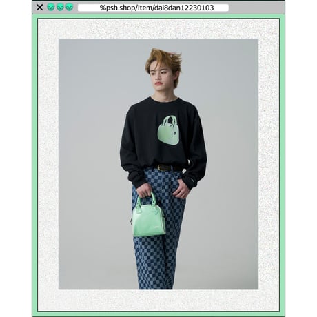 %psh HeM long sleeve tee　/　HM-OPS2201 BLACK
