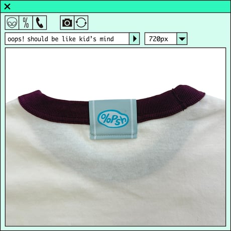%psh cherry ringer tee　/　OPS-2501 BURGUNDY
