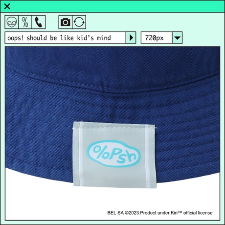 %psh Kiri™ hat　/　KIR-OPS2303 ROYAL BLUE