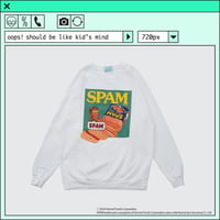 ％psh SPAM® Brand sweat　/　SPA-OPS2401 WHITE