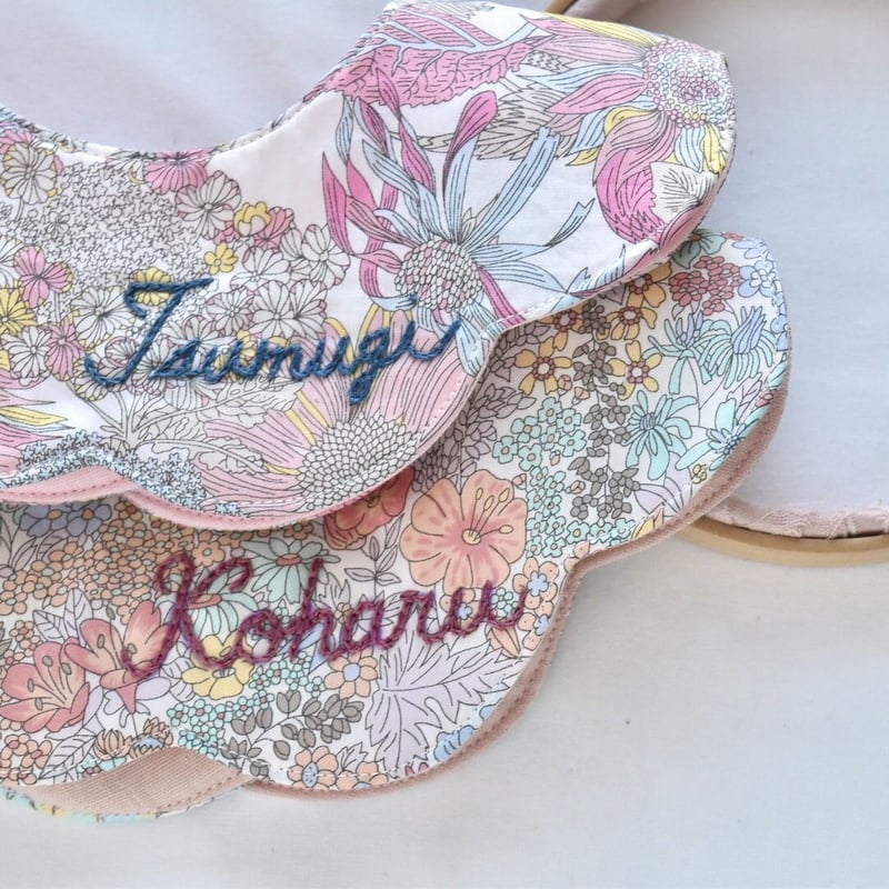 【お名前刺繍】シワ加工ガーゼ　バンダナ名入れ　orderページ　800yen お名前刺繍】シワ加工ガーゼ バンダナ名入れ orderページ 800yen