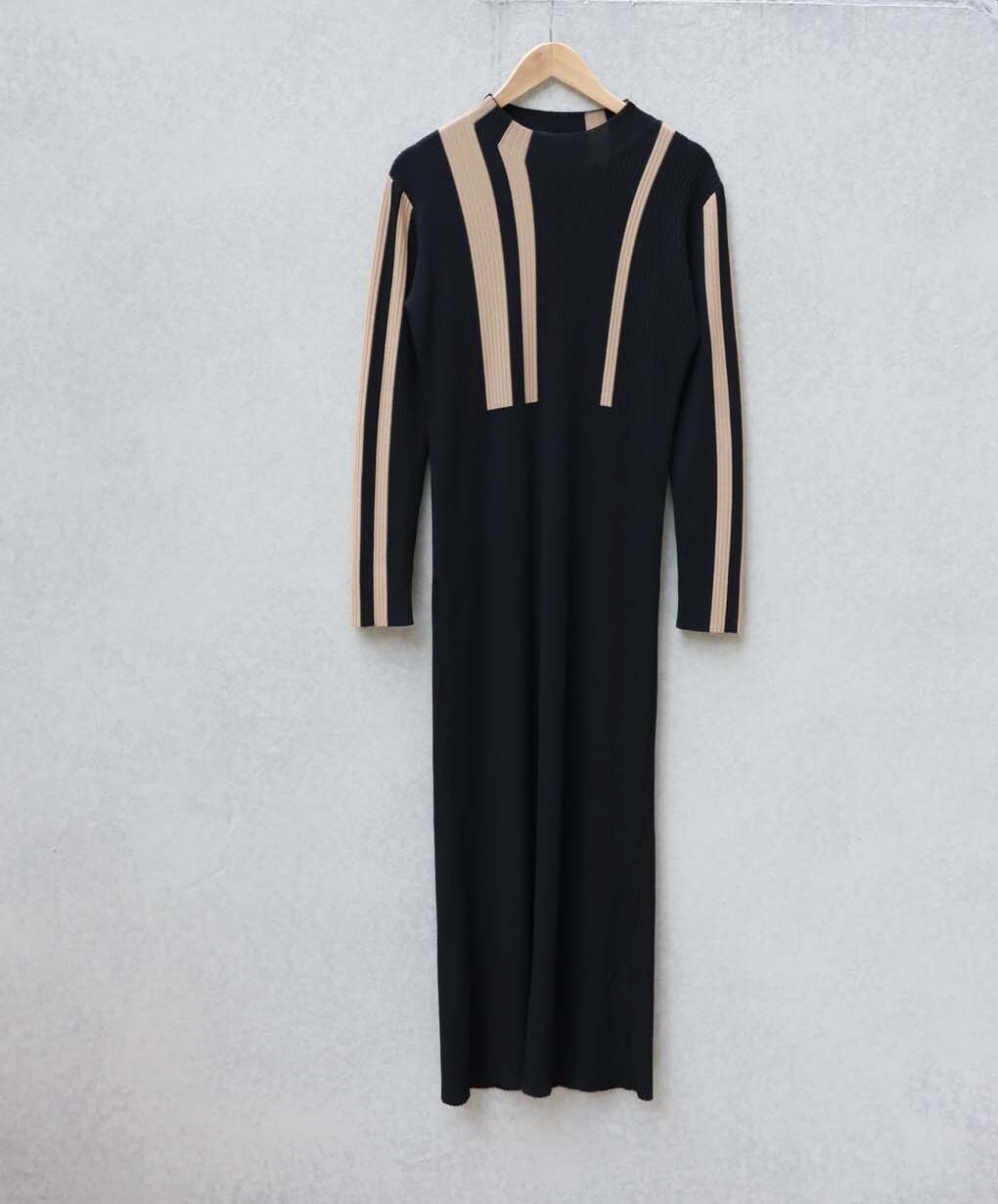 【Adidas】Stripe Knit Dressストライプニットワンピース STRIPE KNIT DRESS | OLNE NUE