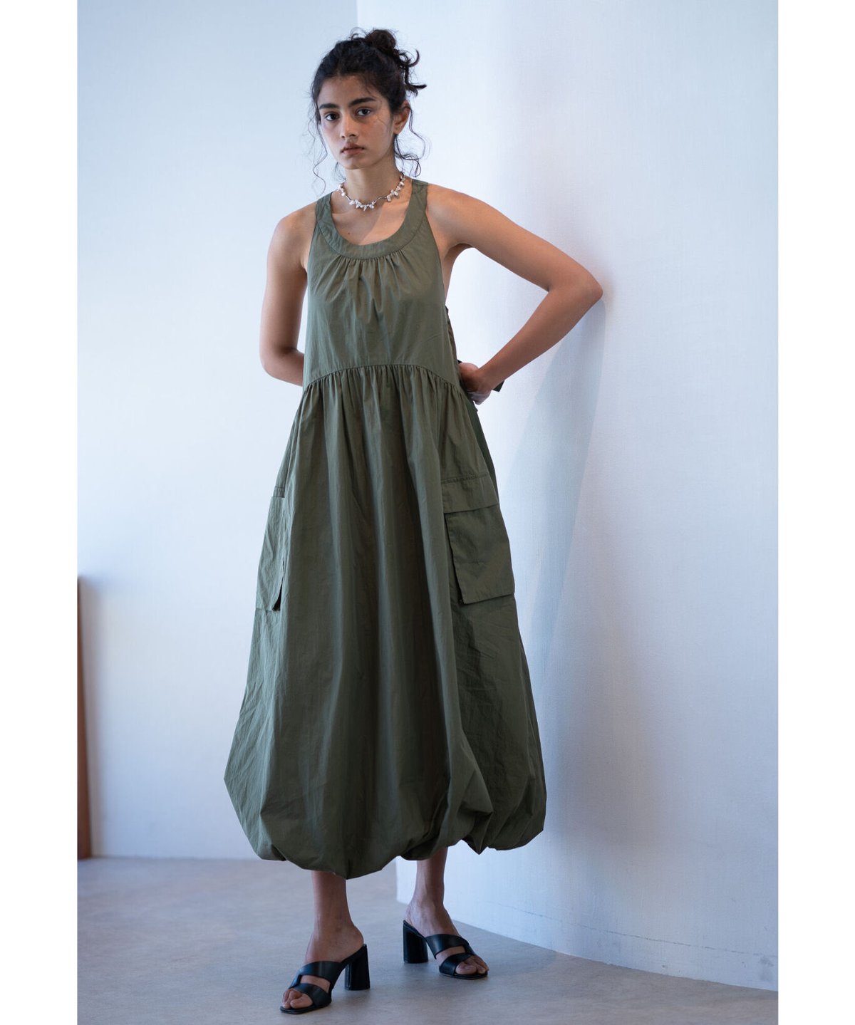 MILITARY BALLOON DRESS | OLNE NUE