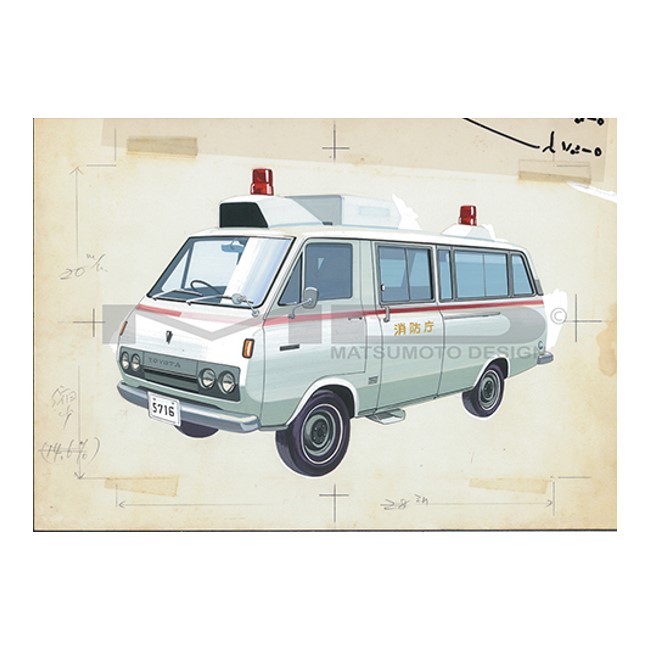 限定100枚】 作品No19 『ハイエース救急車』 1972年 プリモア―ト | MD