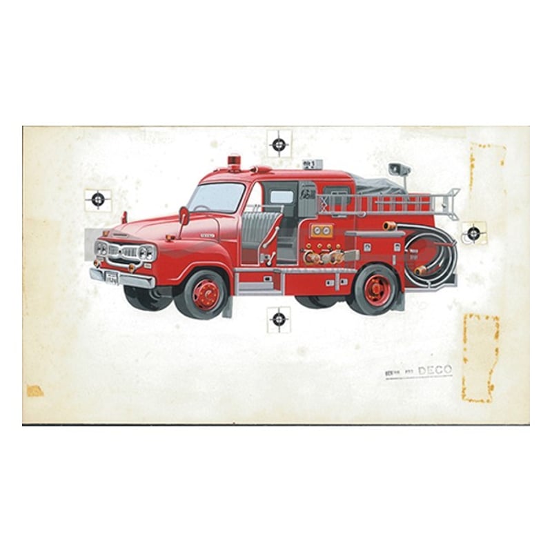 限定100枚】 作品No25 『ポンプ消防車』 1973年 プリモア―ト | MD Offi
