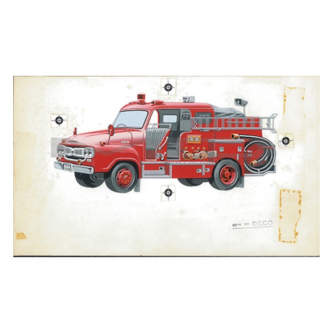 限定100枚】 作品No25 『ポンプ消防車』 1973年 プリモア―ト | MD Offi