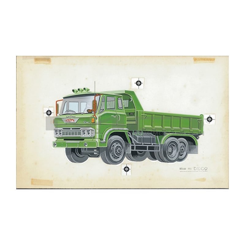限定100枚】 作品No14 『日野ダンプ（グリーン）』 1973年 プリモア―ト