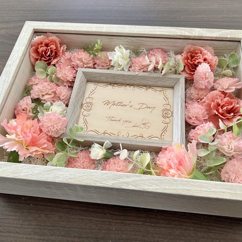 母の日♪】メッセージを彫刻！フラワーギフトボックス | きぬの木堂