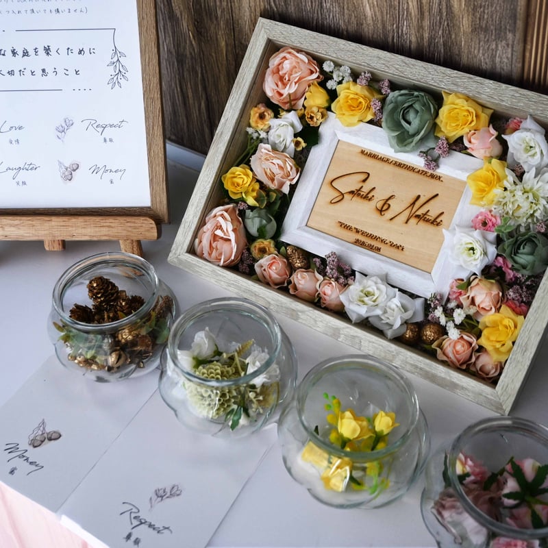ゲスト参加型 結婚証明書】フラワーセレモニー｜パステルでおしゃれな
