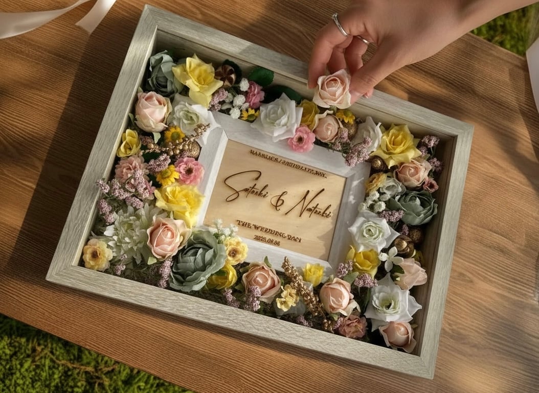ゲスト参加型 結婚証明書】フラワーセレモニー｜パステルでおしゃれな