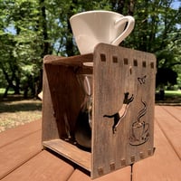 猫の木漏れ日コーヒードリッパー（アンティークブラウン）