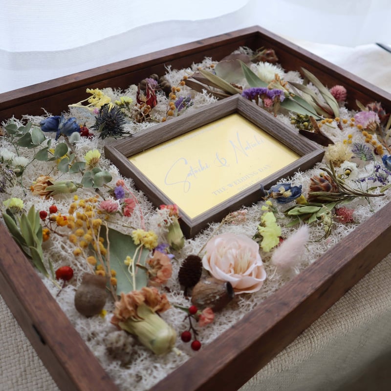 特別割引】フラワーボックス結婚証明書 ※ブラウン | きぬの木堂