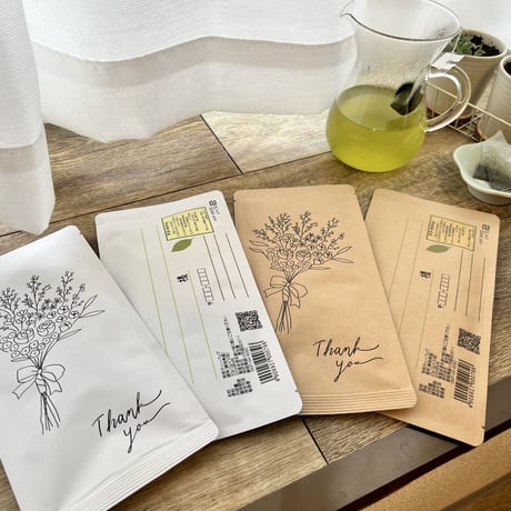 お茶メールで届く、感謝の花束プチギフト【静岡の高級茶】