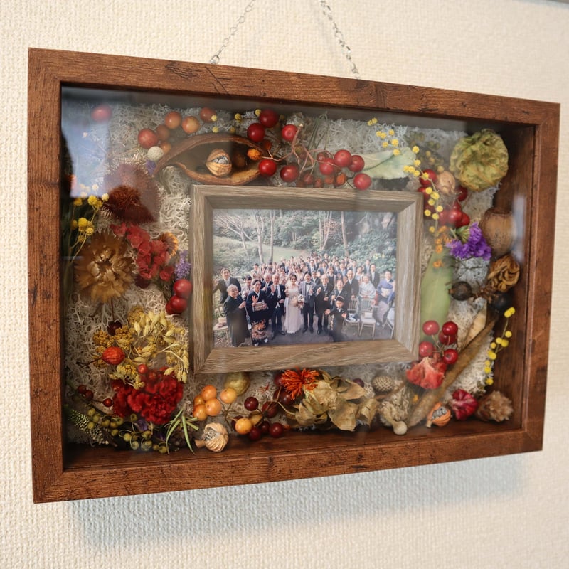 特別割引】フラワーボックス結婚証明書 ※ブラウン | きぬの木堂