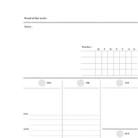 Mom Life Planner Set  / ママライフ手帳セット（A5/11ページ）