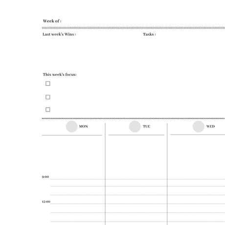 Mom Life Planner Set  / ママライフ手帳セット（A5/11ページ）