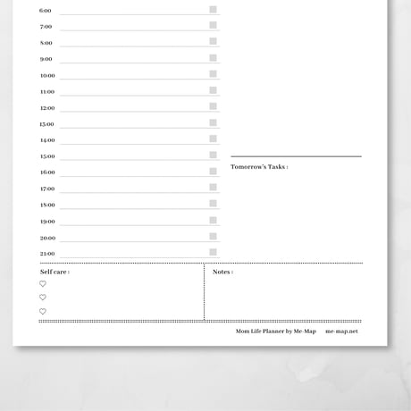 Daily Planner / デイリープランナー【Mom Life Planner】